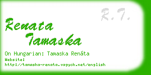 renata tamaska business card